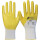 Handschuhe 03405 Gr.8-11 weiß/gelb PES m.Nitril EN 388 PSA II 12 NITRAS