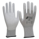 Handschuhe 6230 Gr.5-11 grau/weiß EN 388,EN 16350...