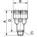 CONEX® Y-Stück mit konischem Außengewinde...