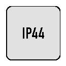 Hängekupplung 10-16 A 250 V schwarz IP44 Vollgummi,3-fach,m.Klappdeckel