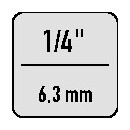Bithandhalter 1/4 Zoll m.Magnet Klingen-L.150mm 3K-Griff PROMAT